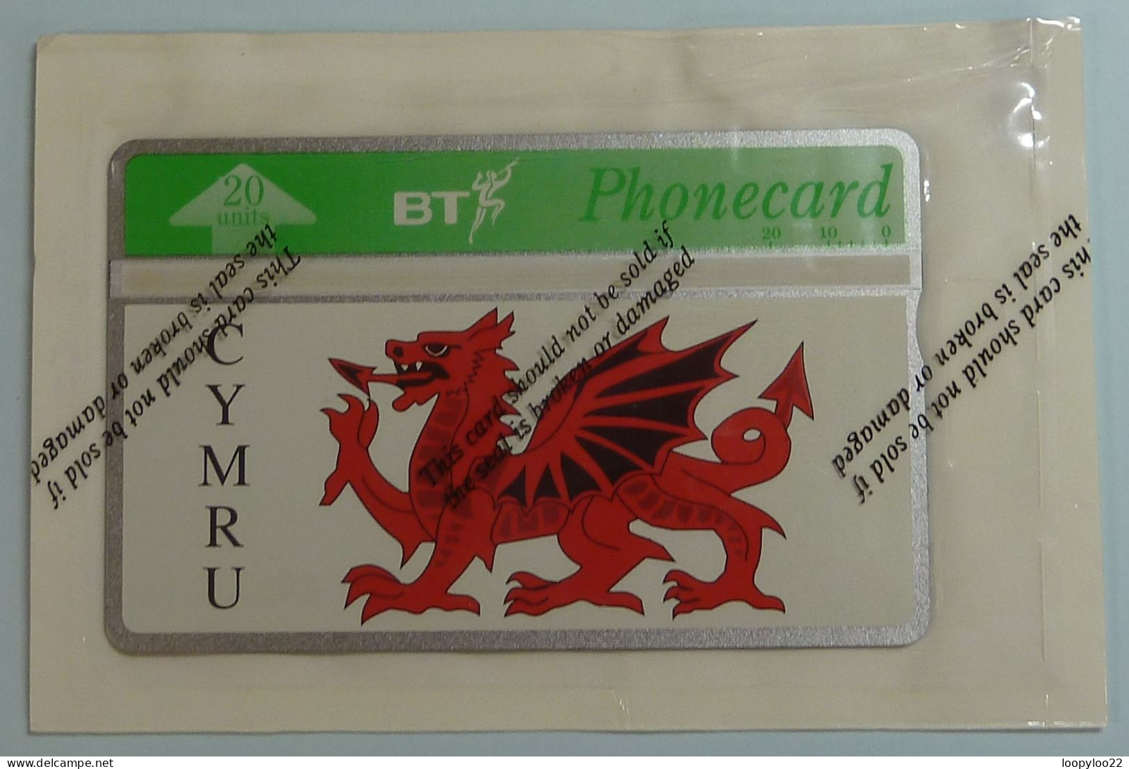 UK - BT - Landis & Gyr - BTG-552 - 581C - Welsh Dragon - CYMRU - 2000ex - Mint In Blister - BT Emissioni Generali