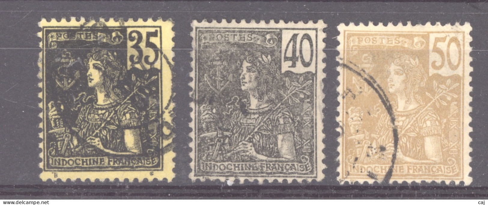 Indochine   :  Yv  33-35  (o)              ,        N2 - Used Stamps