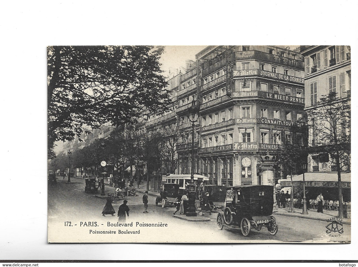 CPA  PARIS, 2eme Et 9eme,  BD POISSONNIERE - Arrondissement: 02