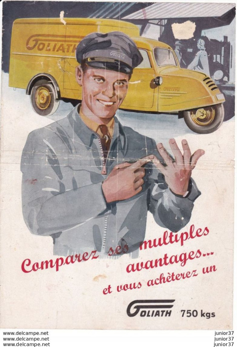 Dépliant Goliath 750 Kgs 1949/55 - Publicités