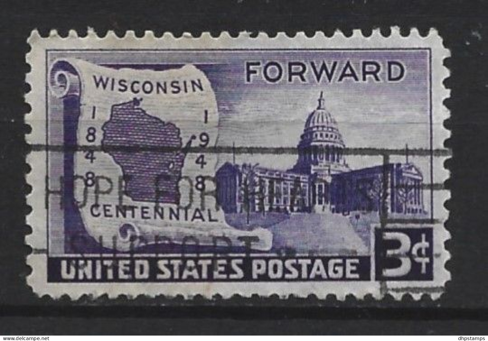 USA 1948 Wisconsin Centennial Y.T. 507 (0) - Gebraucht