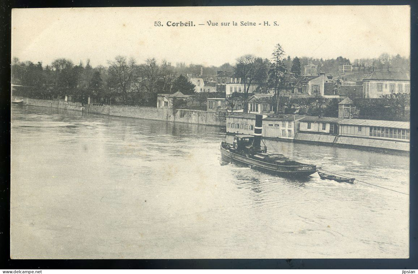 Cpa Du 91 Corbeil -- Vue Sur La Seine      STEP196 - Corbeil Essonnes