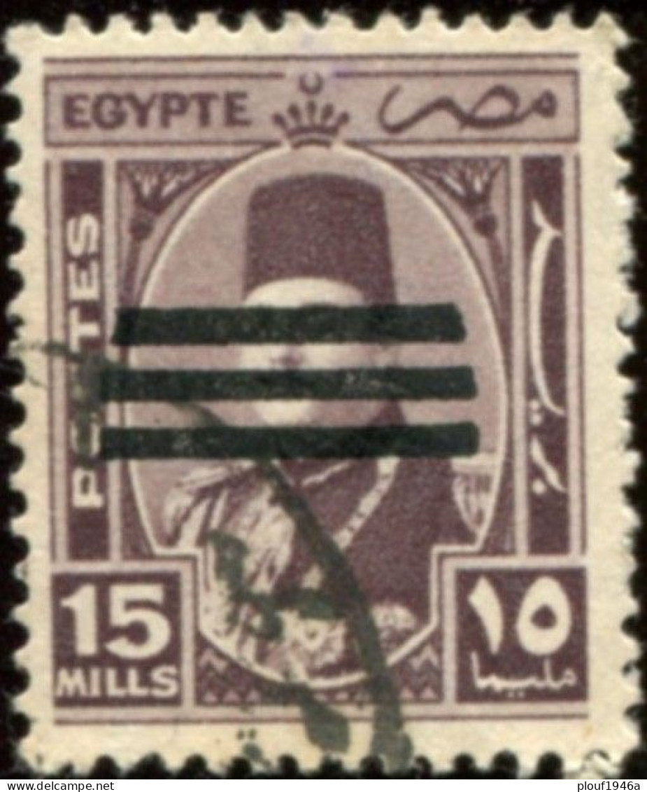 Pays : 160,4 (Egypte : République)   Yvert Et Tellier N° :   335 (o) - Usati