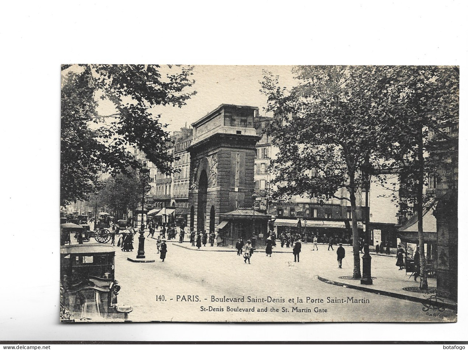 CPA  PARIS, 10eme, BD ST DENIS ET PORTE ST MARTIN - Arrondissement: 10