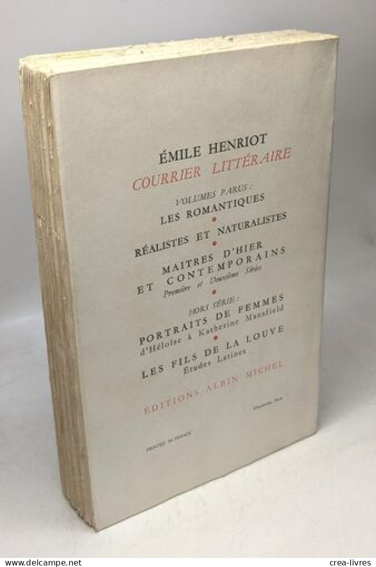 Courrier Littéraire XVIIe Siècle - TOME PREMIER - Nouvelle édition Augmentée - Other & Unclassified