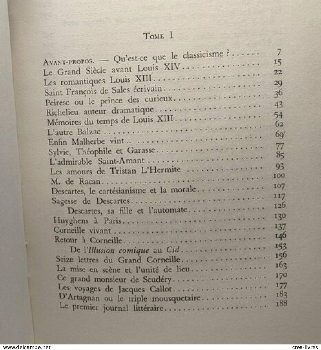 Courrier Littéraire XVIIe Siècle - TOME PREMIER - Nouvelle édition Augmentée - Autres & Non Classés