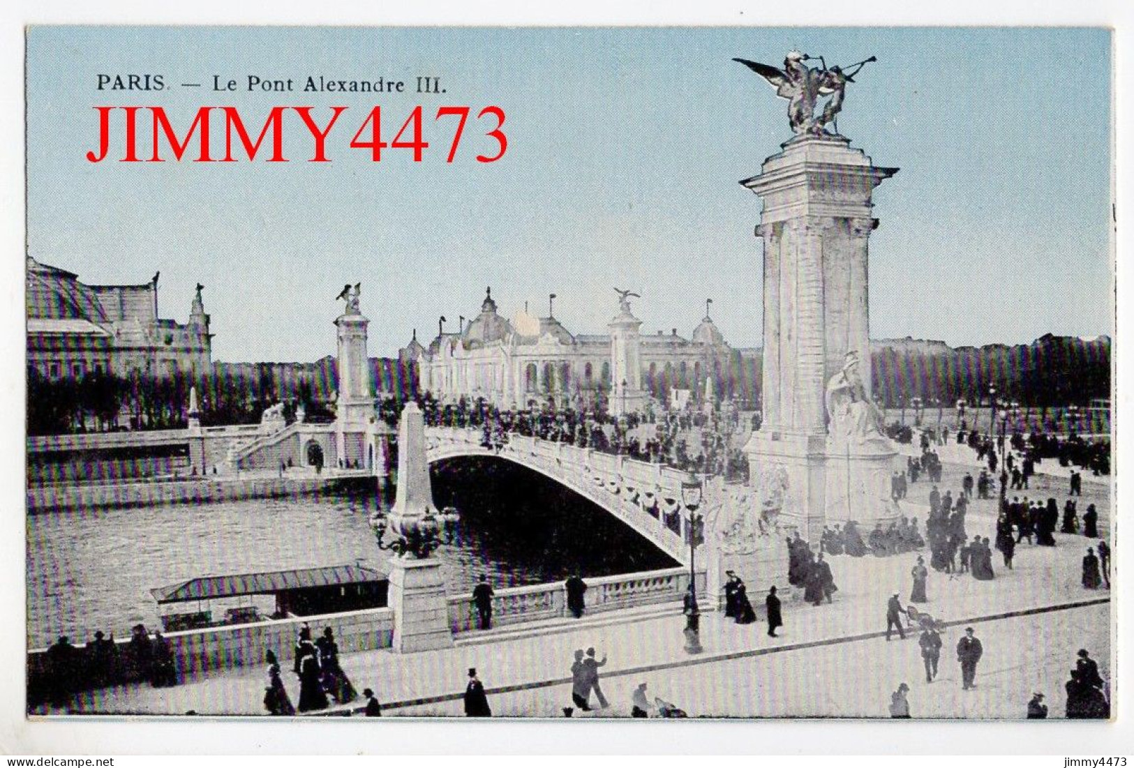 CPA - PARIS - Le Pont Alexandre III ( Rue Bien Animée ) - Bridges