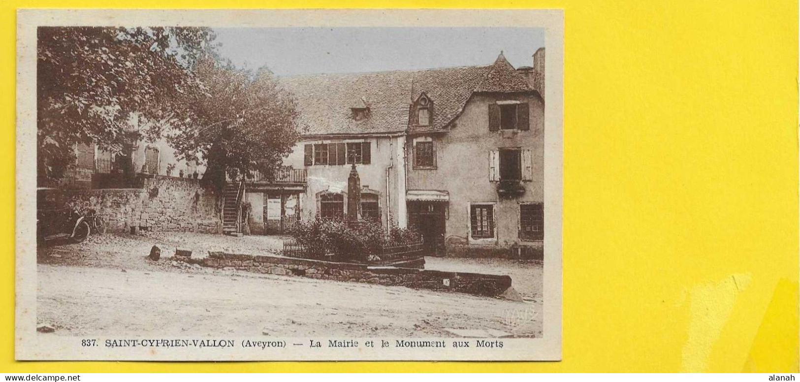 SAINT CYPRIEN VALLON Mairie Et Monument Aux Morts (MYS)  Aveyron (12) - Altri & Non Classificati