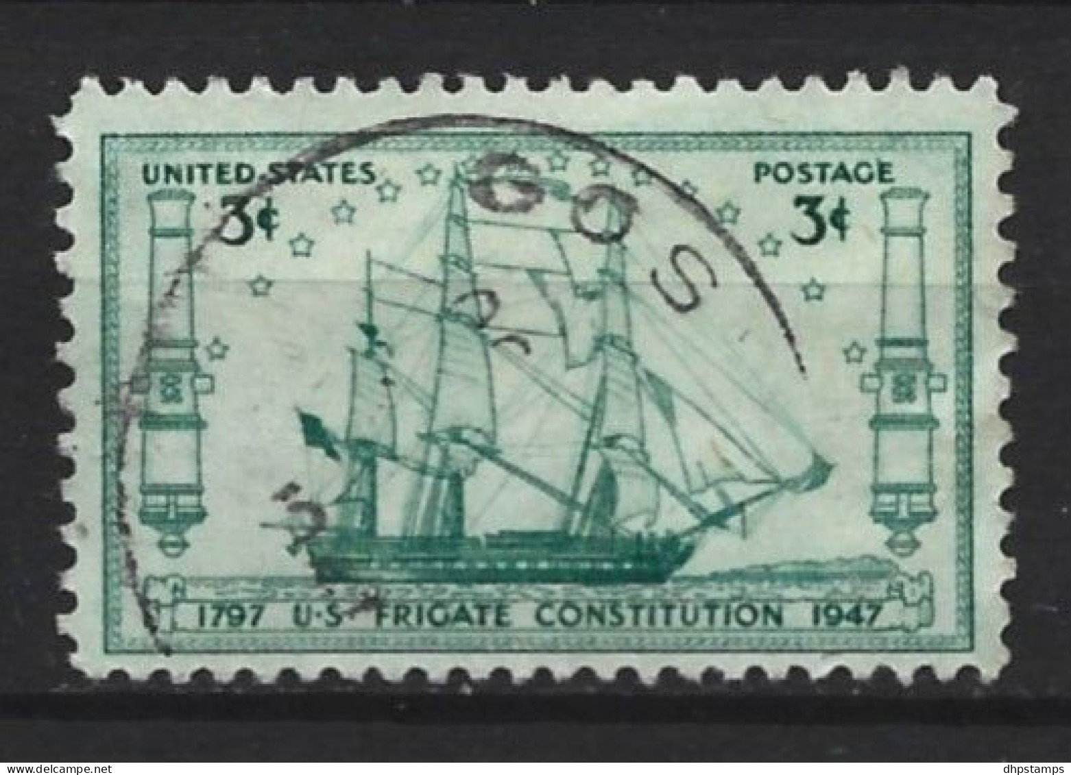 USA 1947 Frigate "Constitution" Y.T. 502 (0) - Used Stamps
