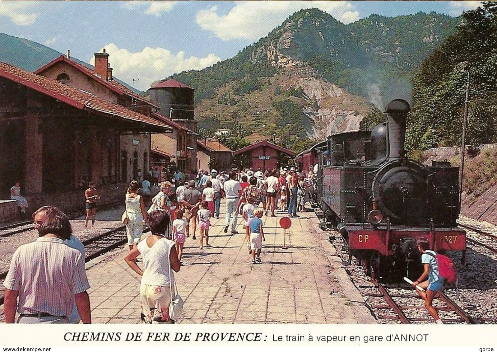 *CPM  - 04 - ANNOT -  Le Train à Vapeur En Gare - Chemins De Fer De Provence - Autres & Non Classés