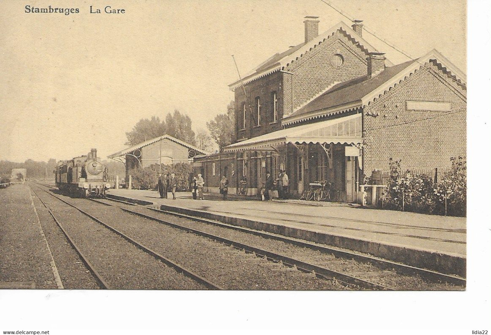 Stambruges La Gare Avec Train - Beloeil