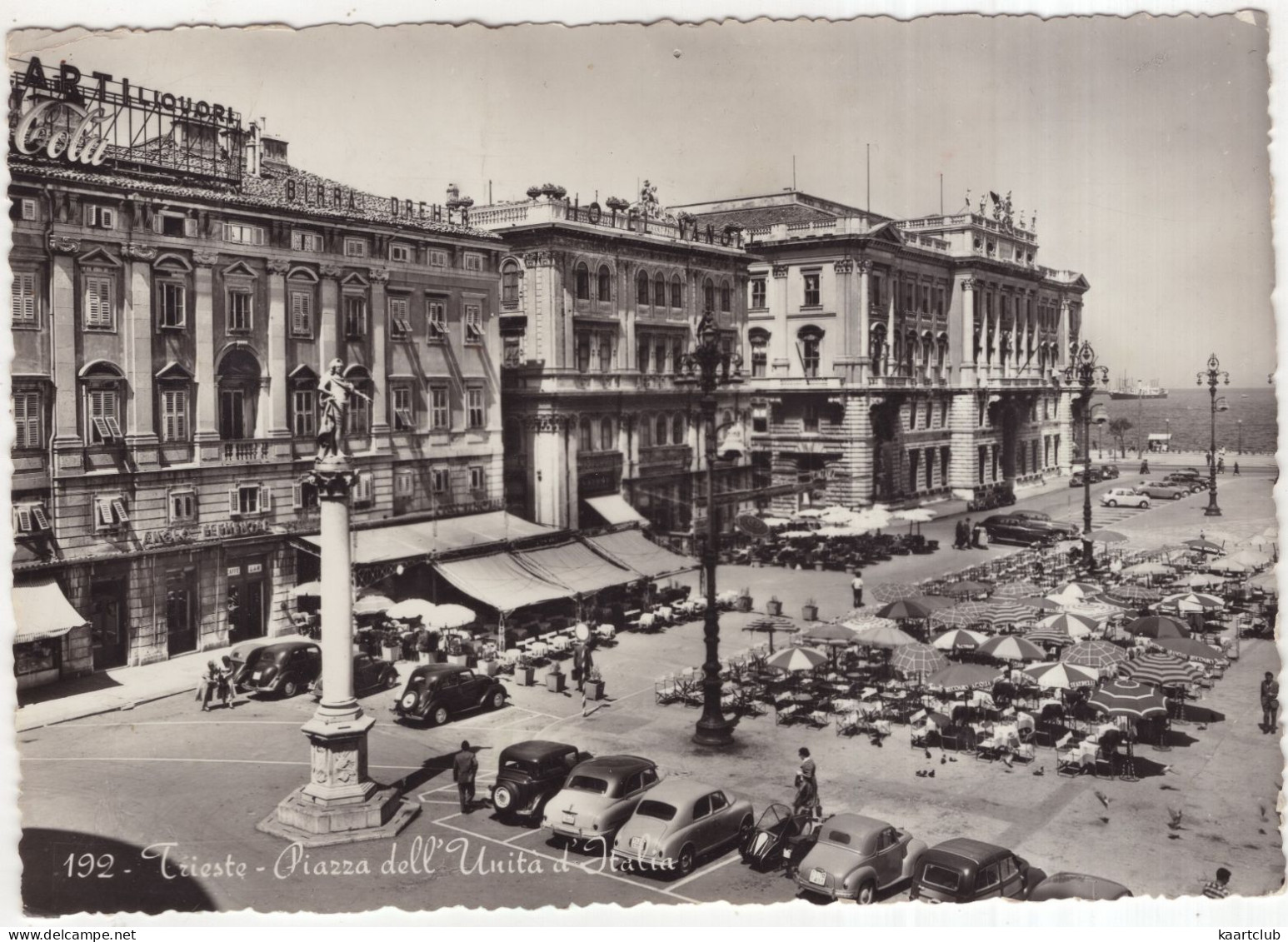 Trieste: MOTORCYCLE-SIDECAR, FIAT 500 TOPOLINO, 500C GIARDINIERA, 1500, LANCIA APPIA - Piazza Dell'Unita D'Italia - Passenger Cars