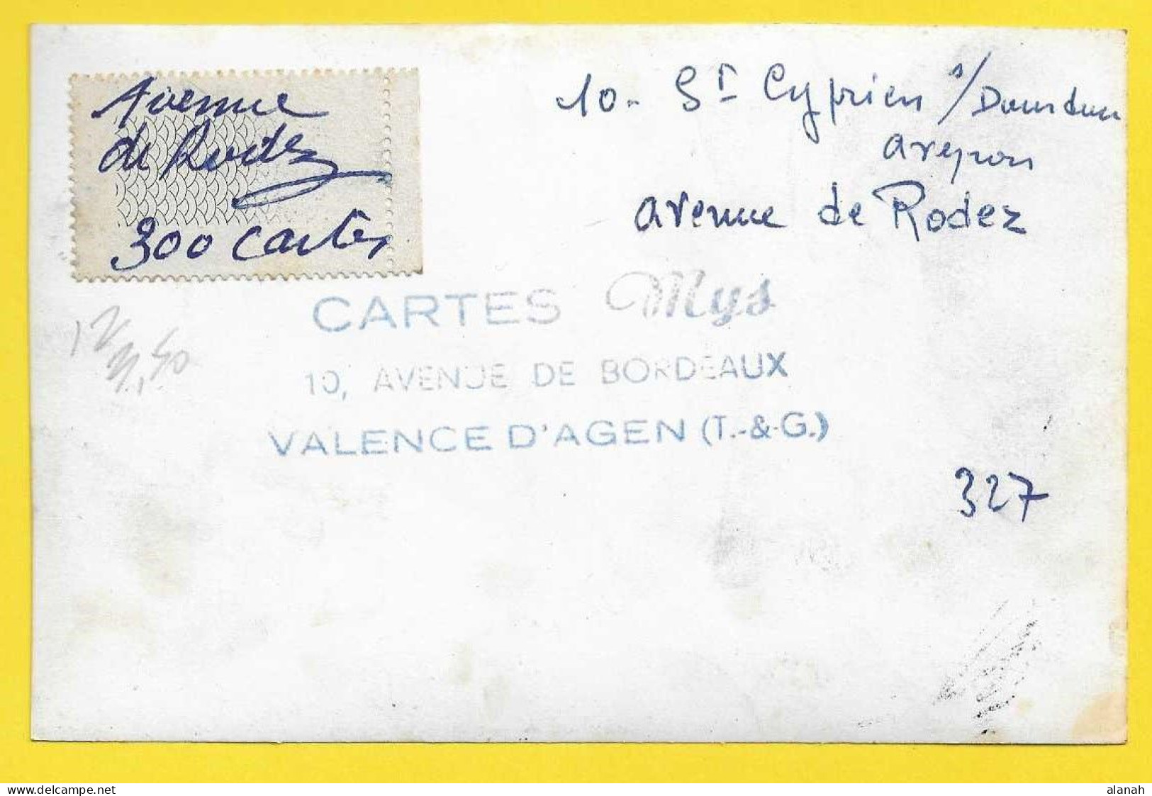 SAINT CYPRIEN Sur DOURDOU Avenue De Rodez (MYS)  Aveyron (12) - Autres & Non Classés
