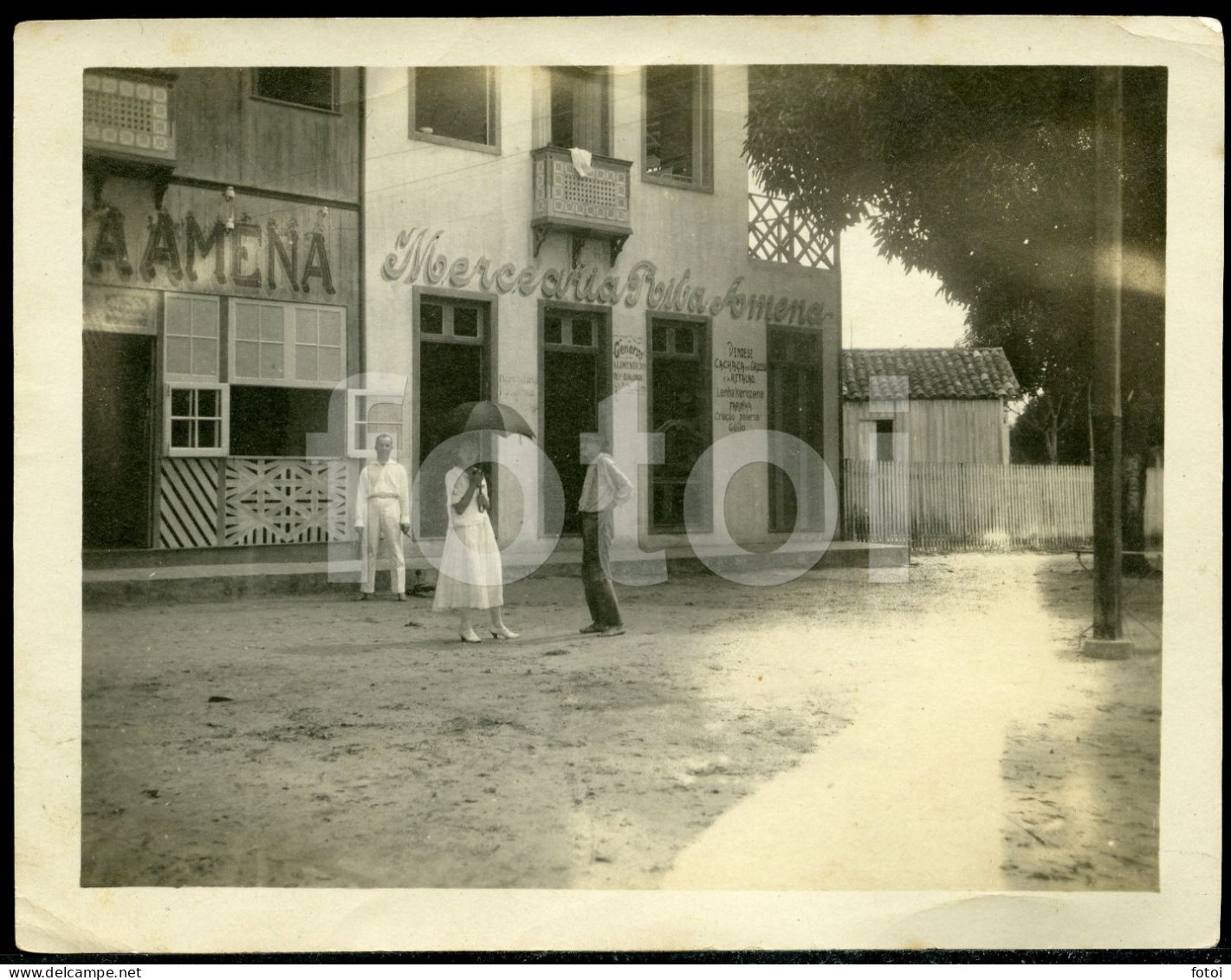 OLD ORIGINAL  AMATEUR PHOTO Foto MERCEARIA RIBA AMENA BRASIL BRAZIL SOUTH AMERICA SHOP AT158 - Lugares