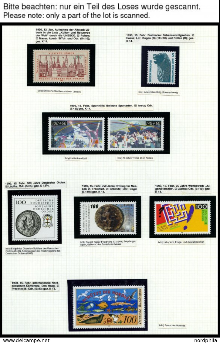JAHRGÄNGE 1444-1487 **, 1990, Kompletter Jahrgang, Pracht - Used Stamps