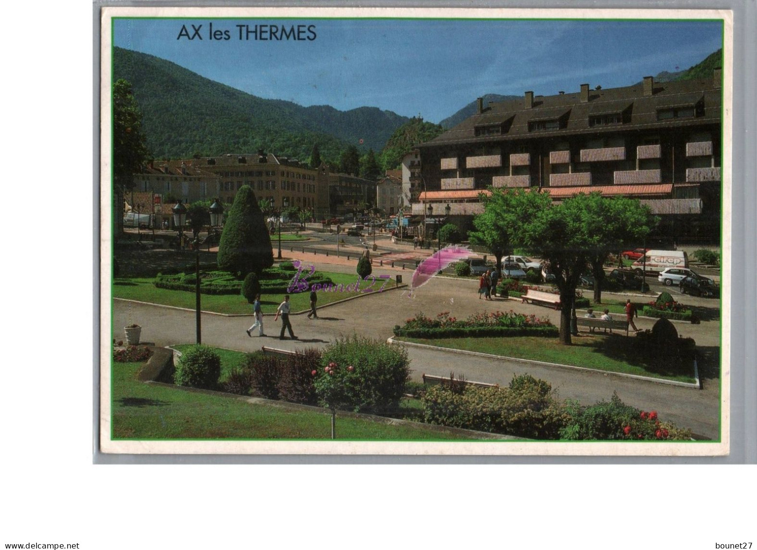 AX LES THERMES 09 - La Station Thermale La Place Du Casino L'Hôtel Royal Thermal - Ax Les Thermes