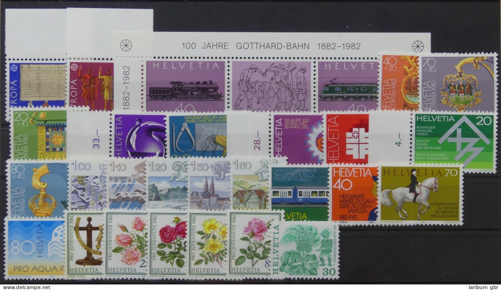 Schweiz Jahrgang 1982 Postfrisch #HL001 - Unused Stamps