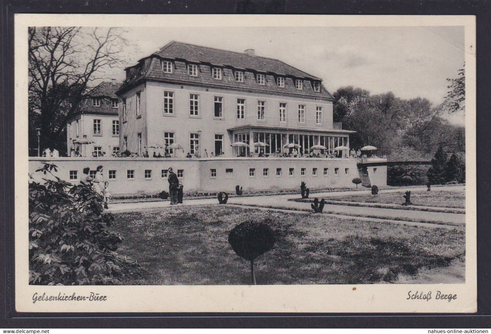 Ansichtskarte Gelsenkirchen Schloß Berge Gastronomie Nach Fohrde Brandenburg - Autres & Non Classés