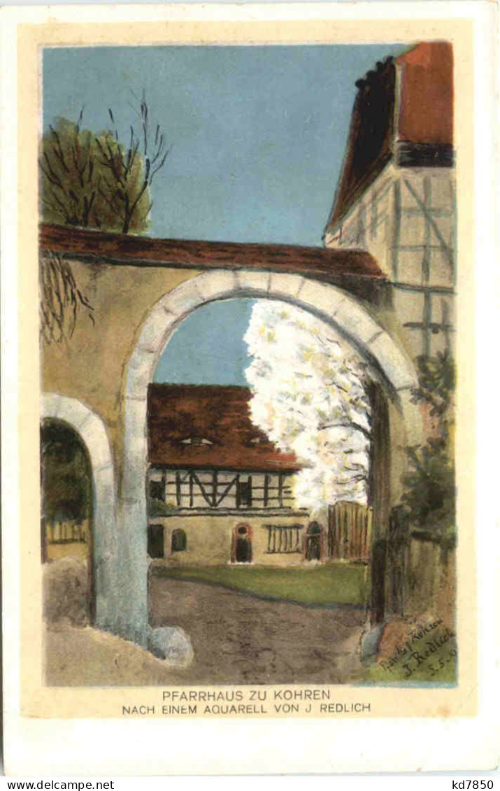 Pfarrhaus Zu Kohren - Künstler J. Redlich - Frohburg - Other & Unclassified