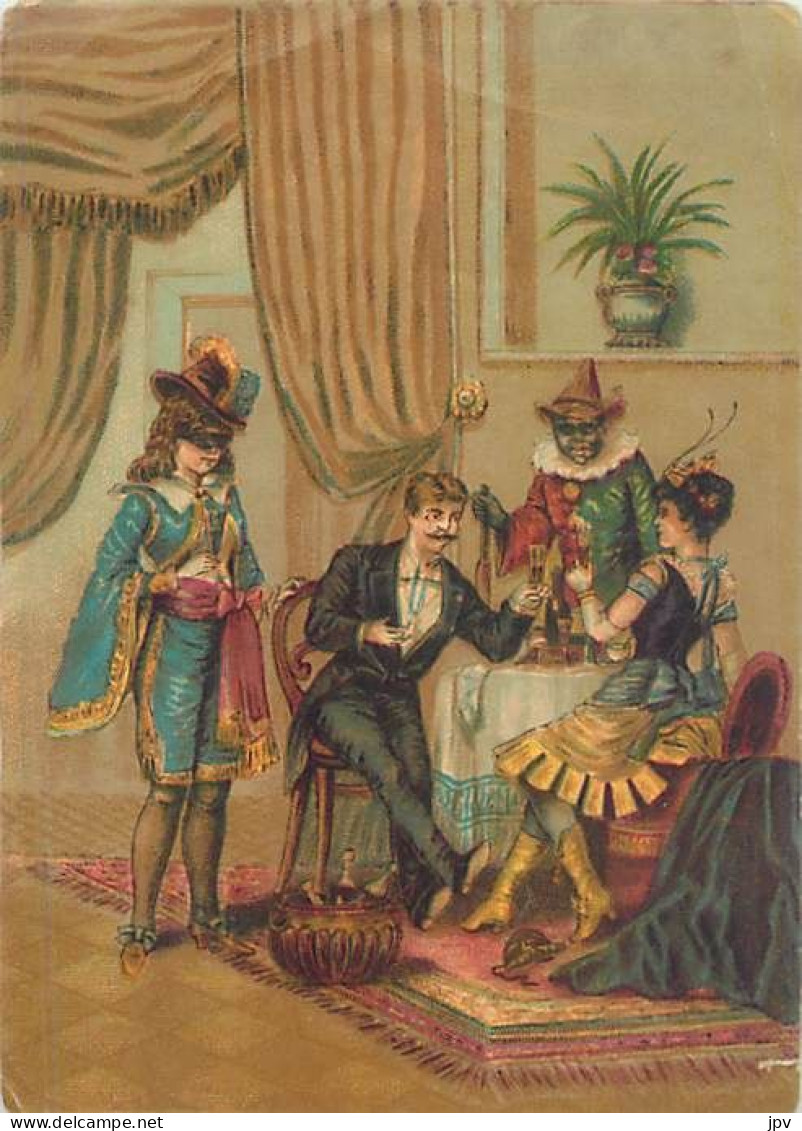 Véritable Chromolithographie : L'HEURE DES CONFIDENCES. - Autres & Non Classés