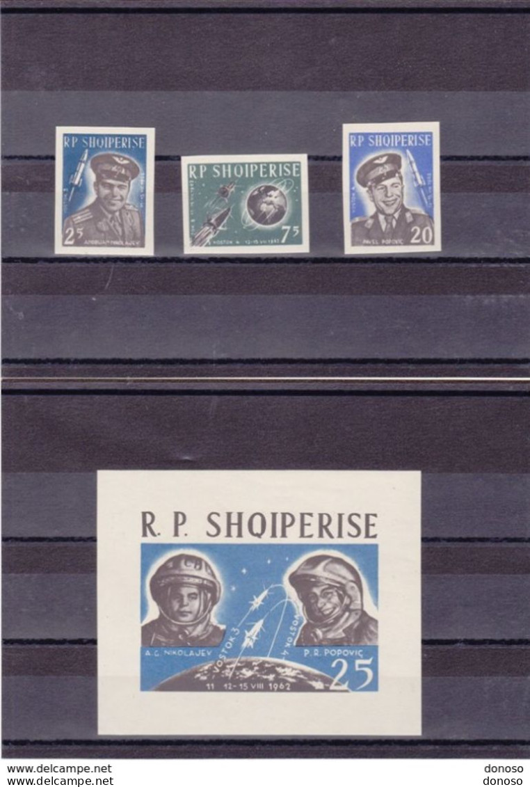 ALBANIE 1963  ESPACE VOSTOK Michel 731-733 + BF 18 NEUF** MNH - Albanie