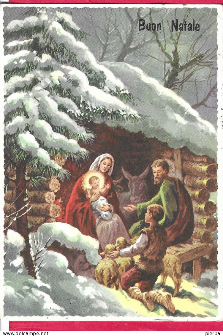 BUON NATALE - LA NATIVITA' - VIAGGIATA 1971 - ANNULLO A TARGHETTA "NON ABUSATE DEI FARMACI" - Sonstige & Ohne Zuordnung