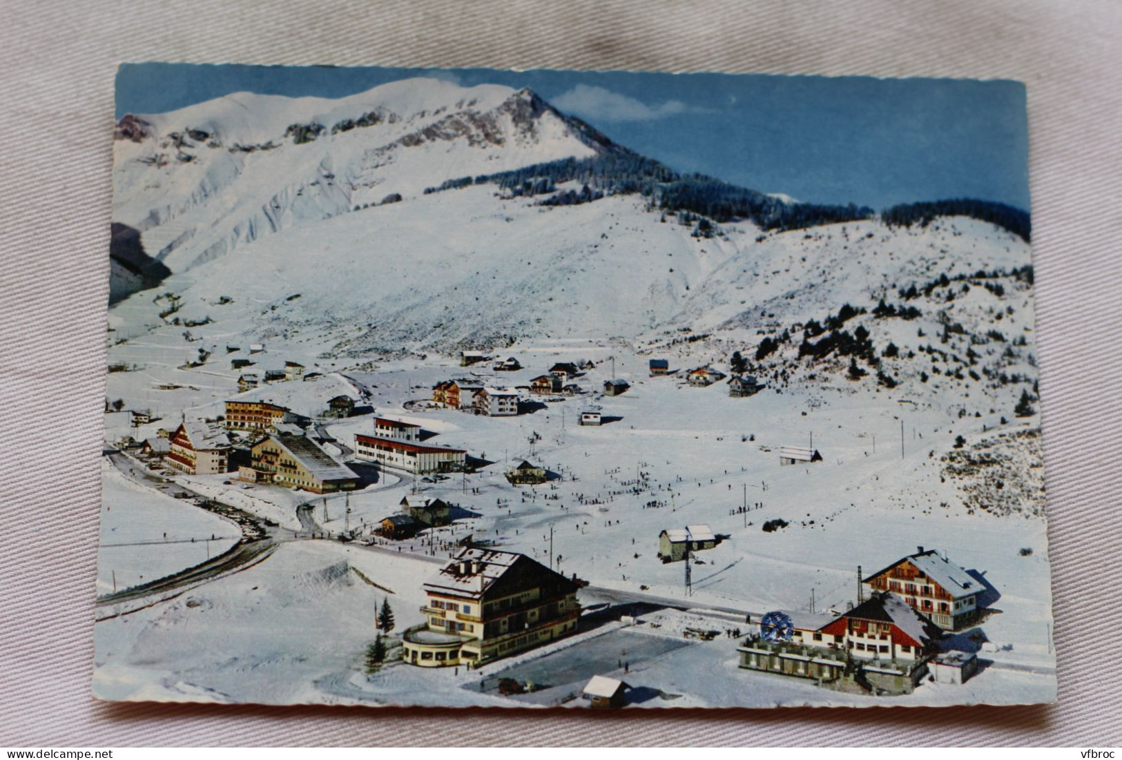 Cpm 1966, Auron, Vue Panoramique Aérienne Sur La Station, Alpes Maritimes 06 - Autres & Non Classés
