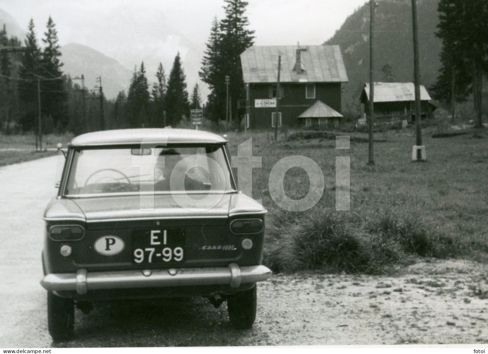 1965 REAL PHOTO FOTO FIAT 1500 CAR TRAVELLING EUROPE DEUTSCHLAND AT155 - Automobiles