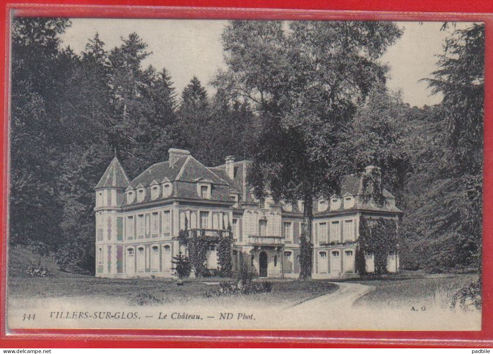 Carte Postale 14. Villers-sur-Glos  Le Chateau   Très Beau Plan - Sonstige & Ohne Zuordnung