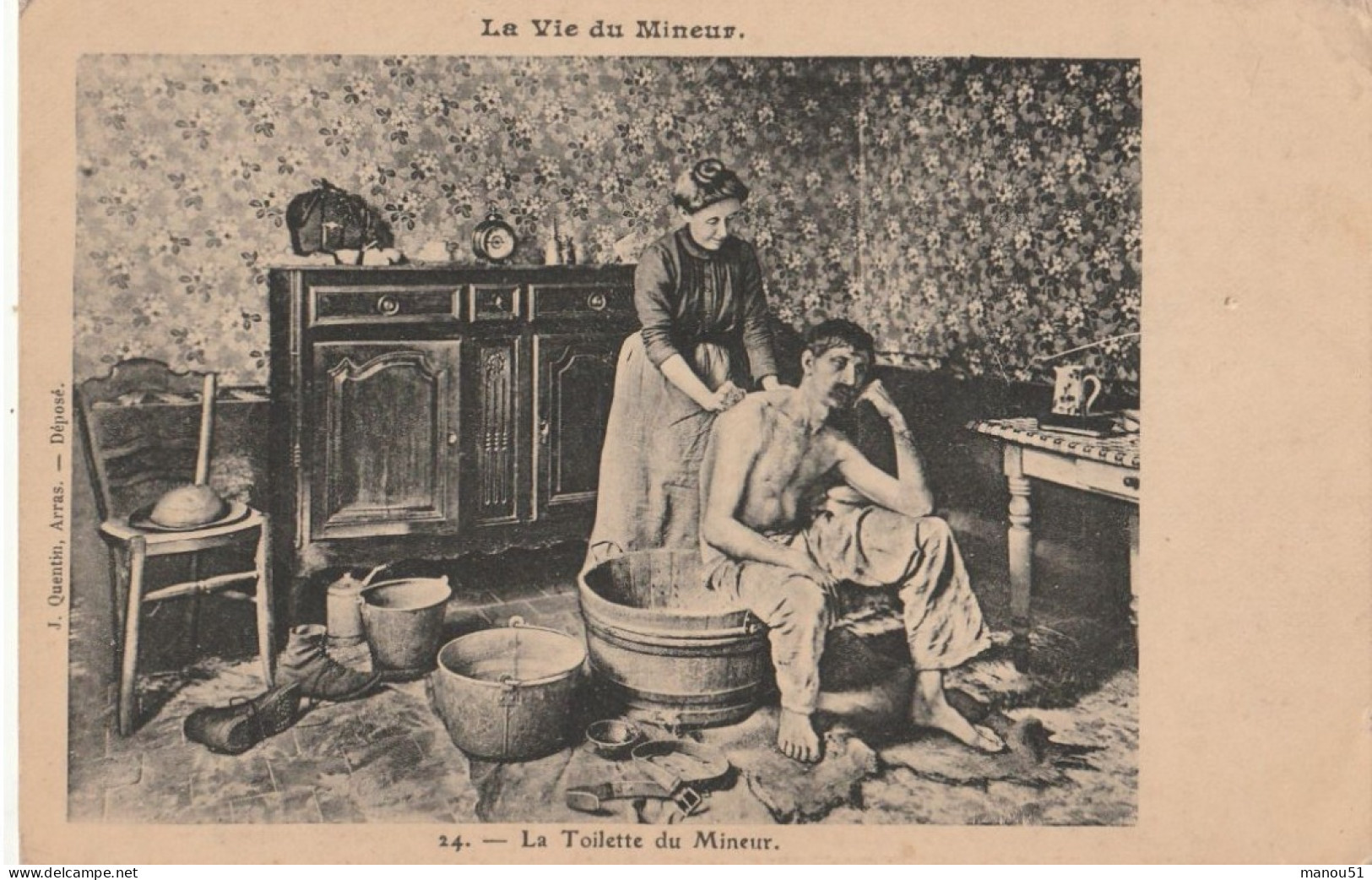 La Vie Du Mineur : La Toilette Du Mineur - Miniere