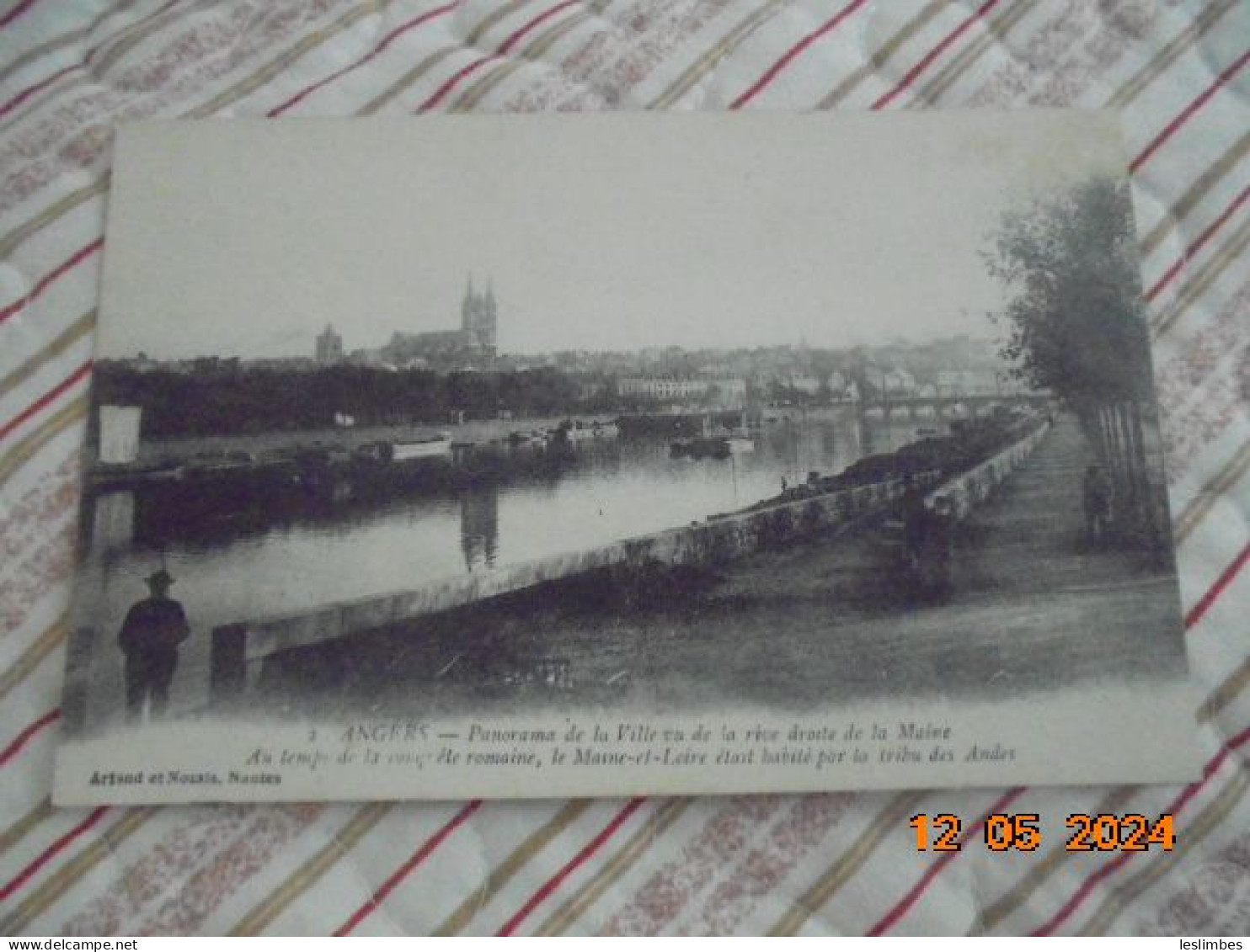 Angers. Panorama De La Ville Vu De La Rive Droite De La Maine. Artaud Et Nozais 2 PM 1915 - Angers