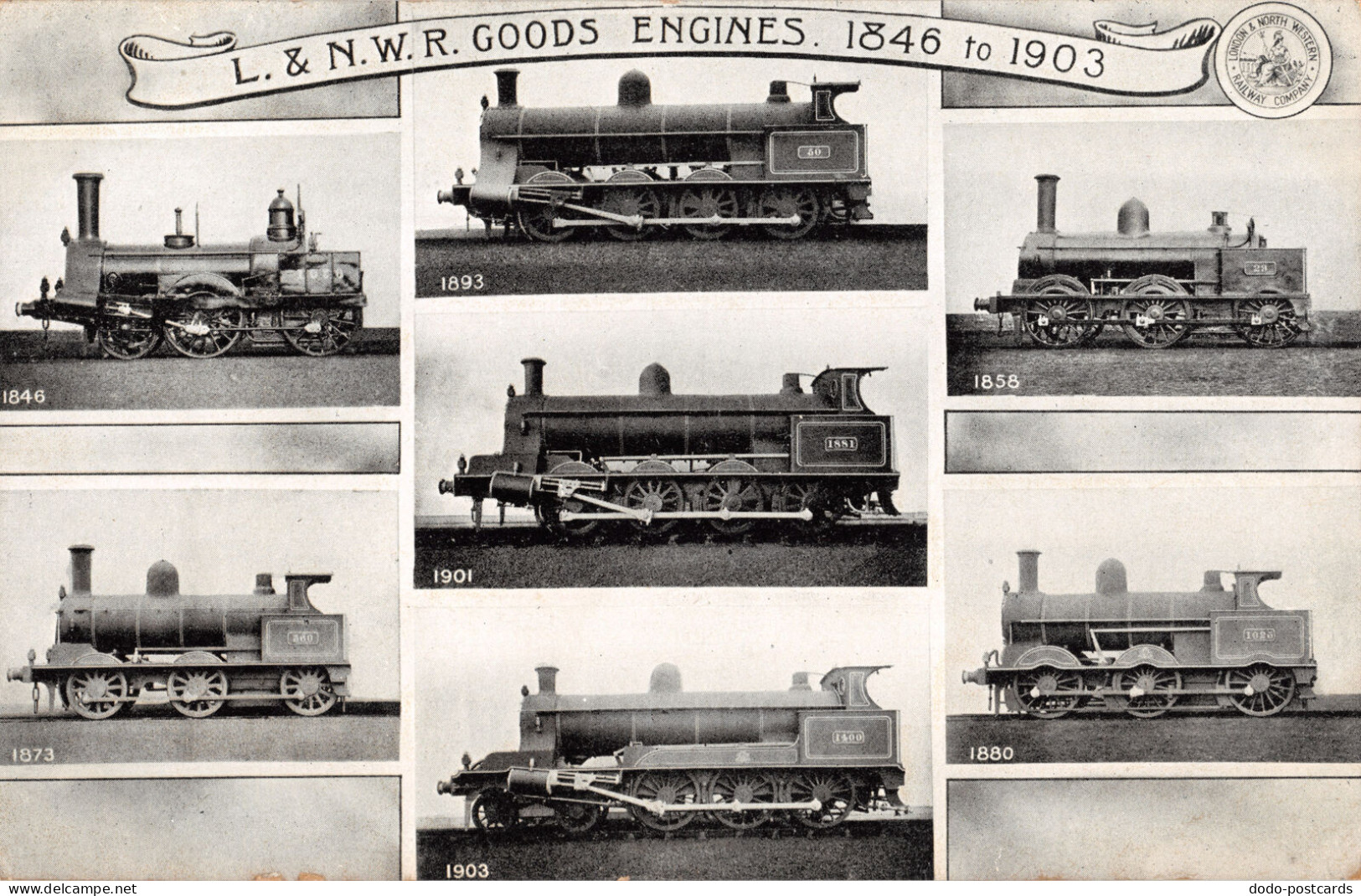 R333497 L. And N. W. R. Goods Engines. 1846 To 1903. London And North Western Ra - Other & Unclassified