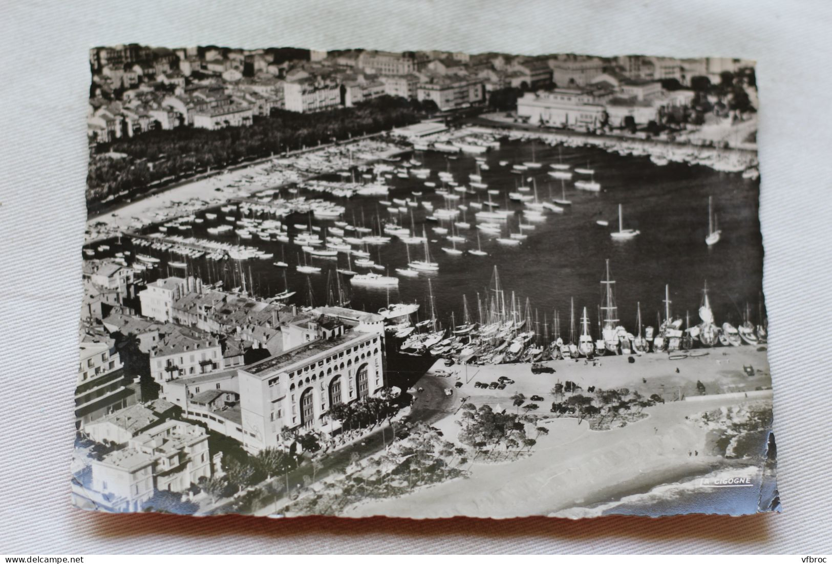 Cpm 1959, En Avion Sur Cannes, Le Port, Alpes Maritimes 06 - Cannes