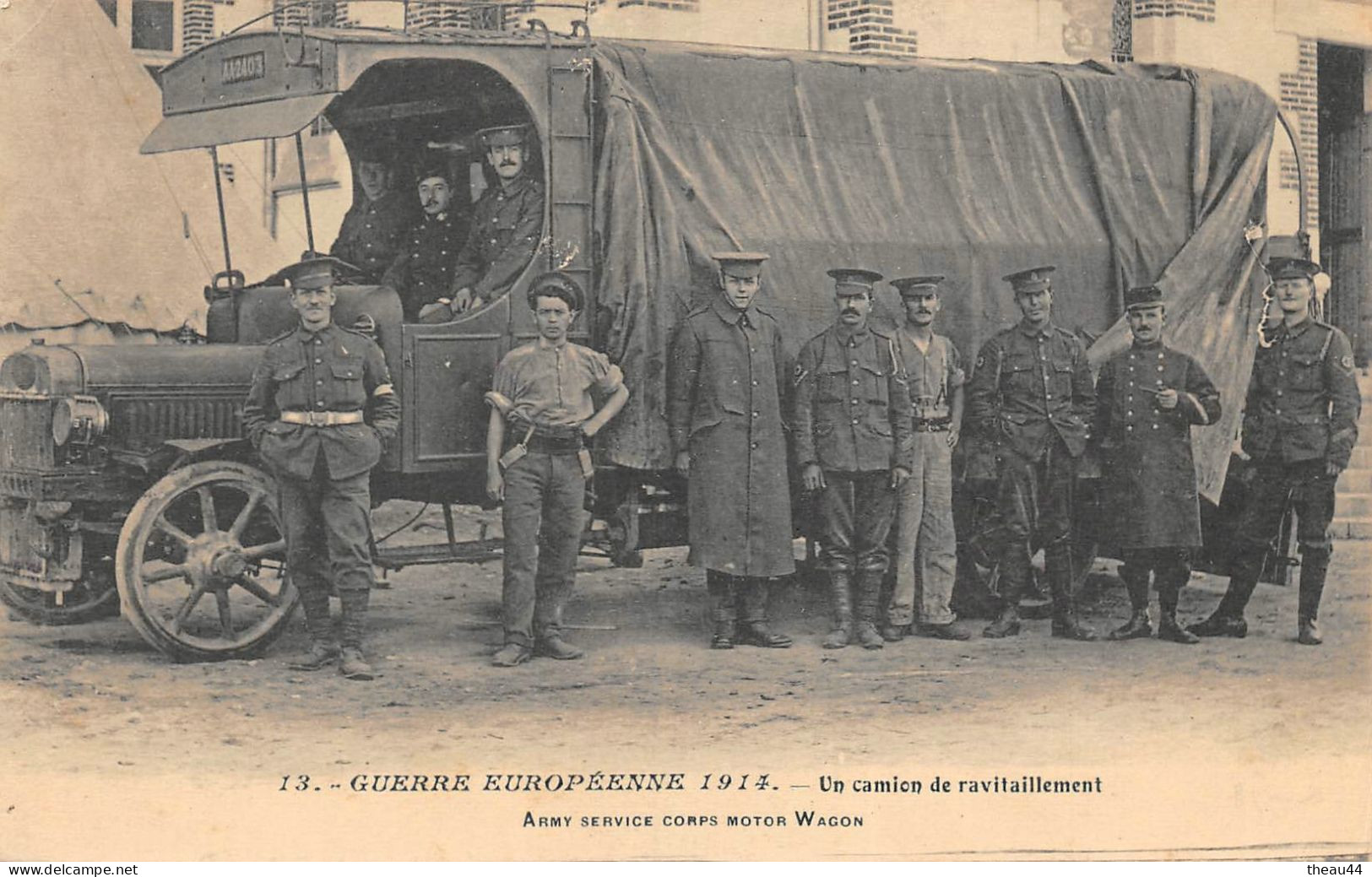 ¤¤   -   SAINT-NAZAIRE  -  Un Camion De Ravitaillement   - Guerre 1914-18 - Militaires Anglais    -   ¤¤ - Saint Nazaire