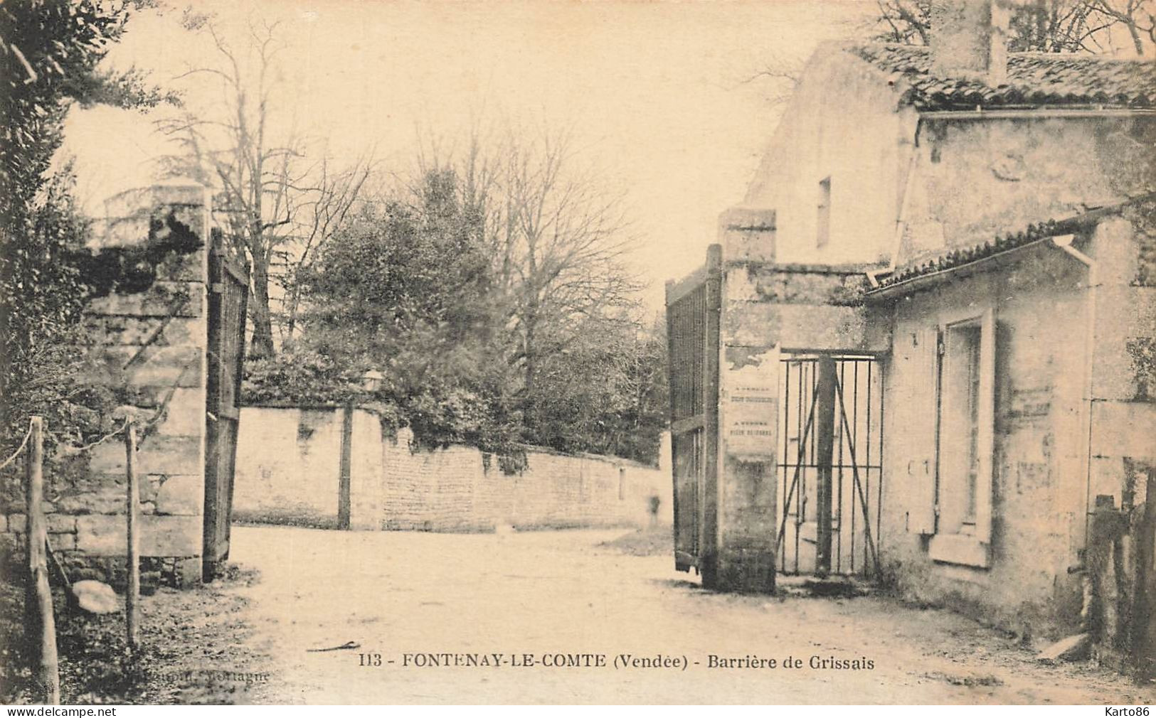 Fontenay Le Comte * Barrière De Grissais * Quartier - Fontenay Le Comte