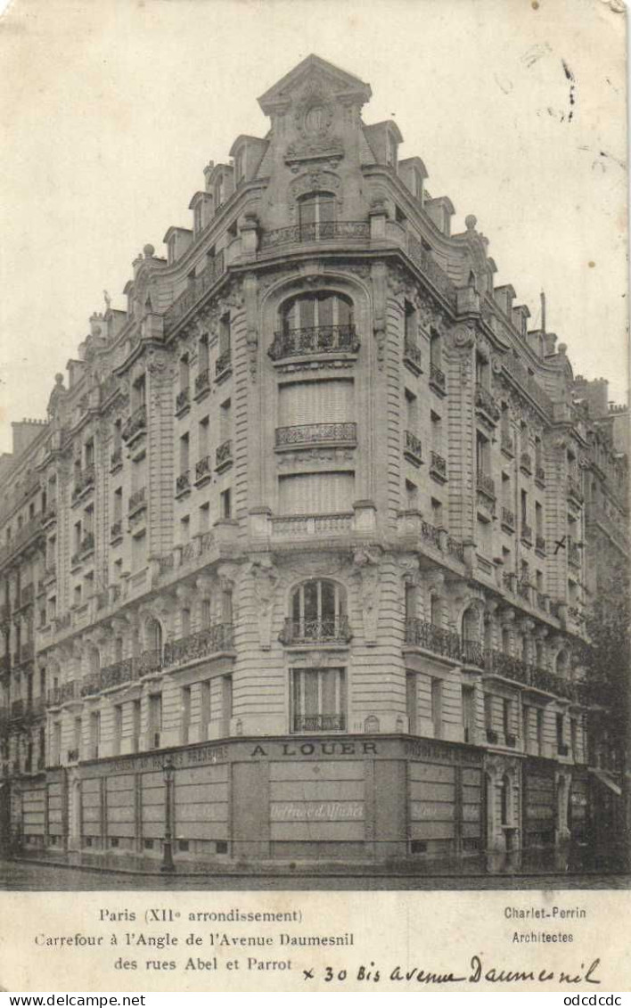 PARIS (XIIe Arrondissement) Carrefour à L'Angle De L' Avenue Daumesni Des Ties Abel Et Parrot RV - District 12