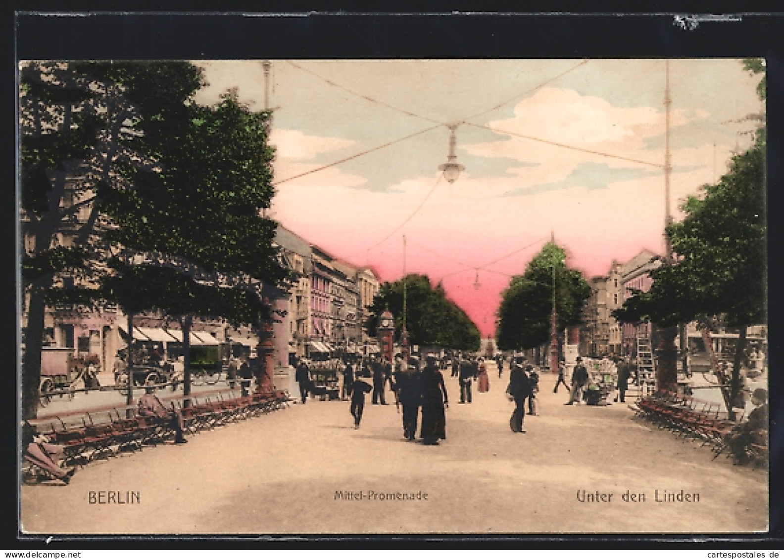 AK Berlin, Unter Den Linden, Partie Auf Der Mittel-Promenade  - Mitte