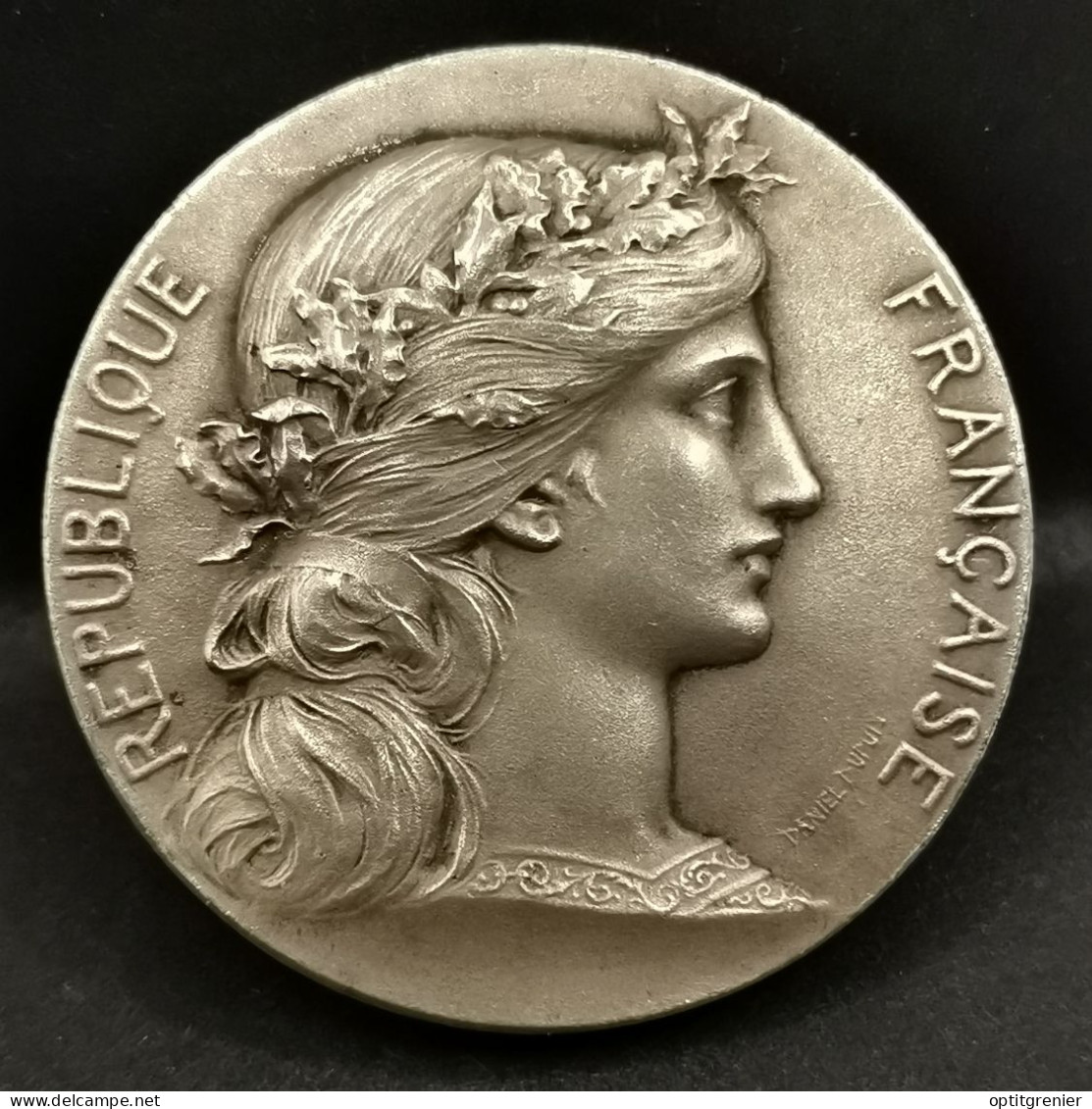 MEDAILLE BRONZE 37mm 26.8g REPUBLIQUE FRANCAISE PAR H. DUBOIS - Otros & Sin Clasificación