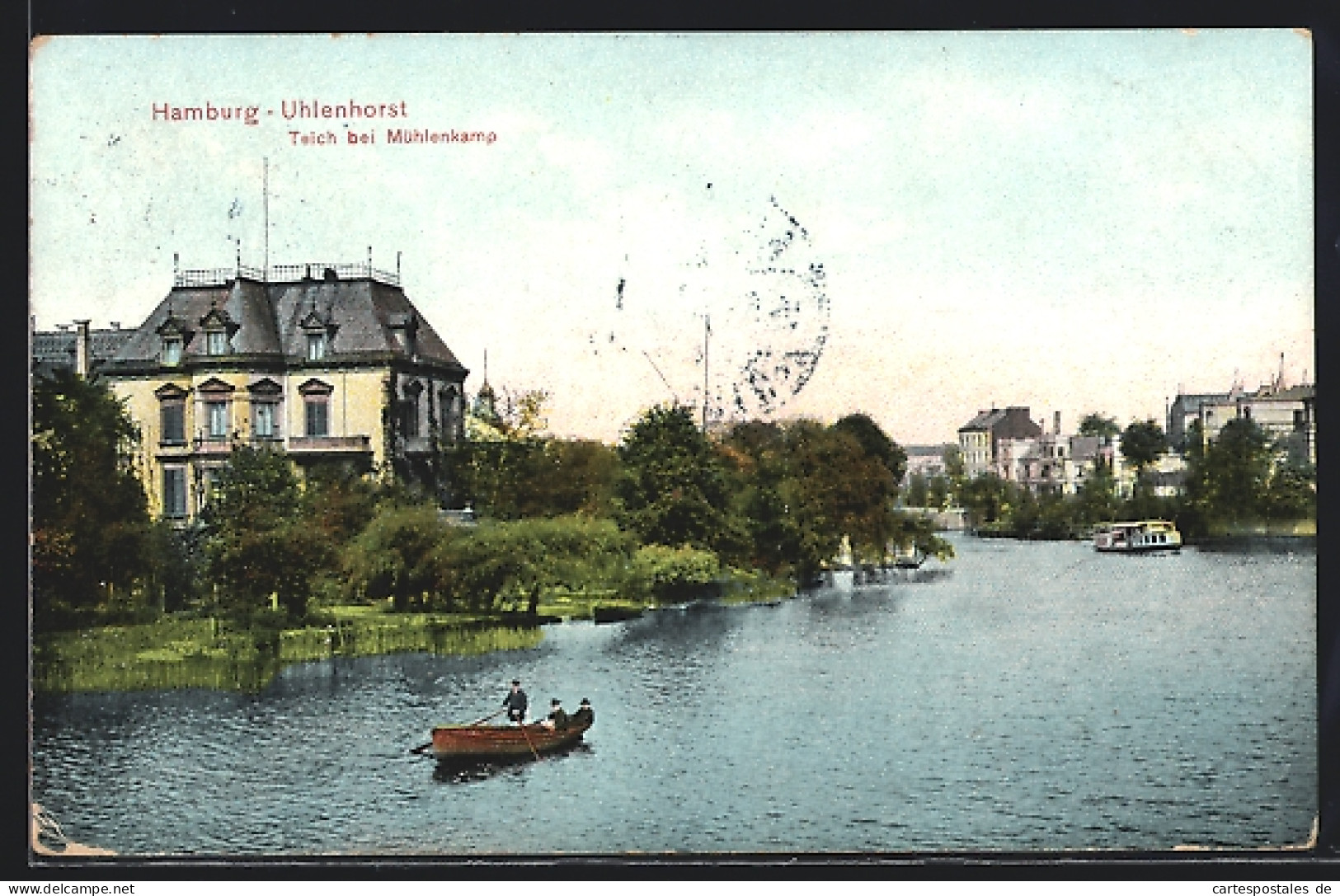 AK Hamburg-Uhlenhorst, Teich Bei Mühlenkamp  - Noord