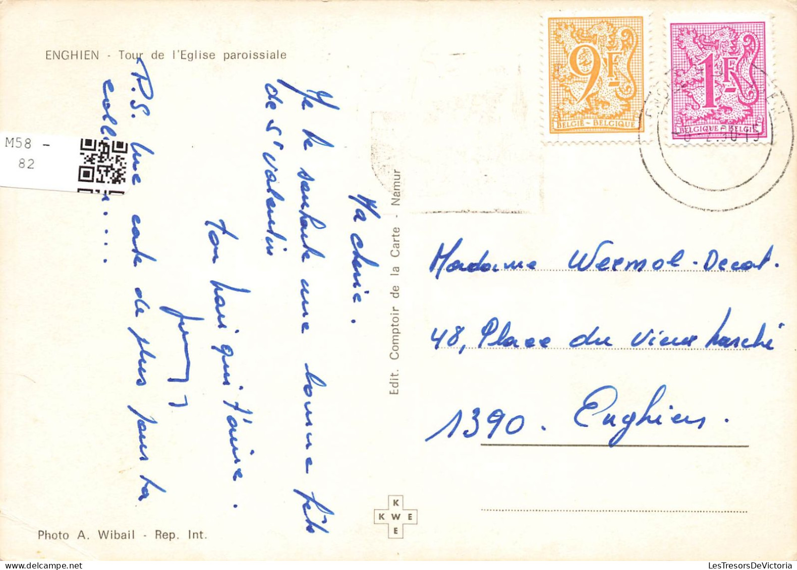 BELGIQUE - Enghien - Tour De L'Eglise Paroissiale - Carte Postale - Edingen