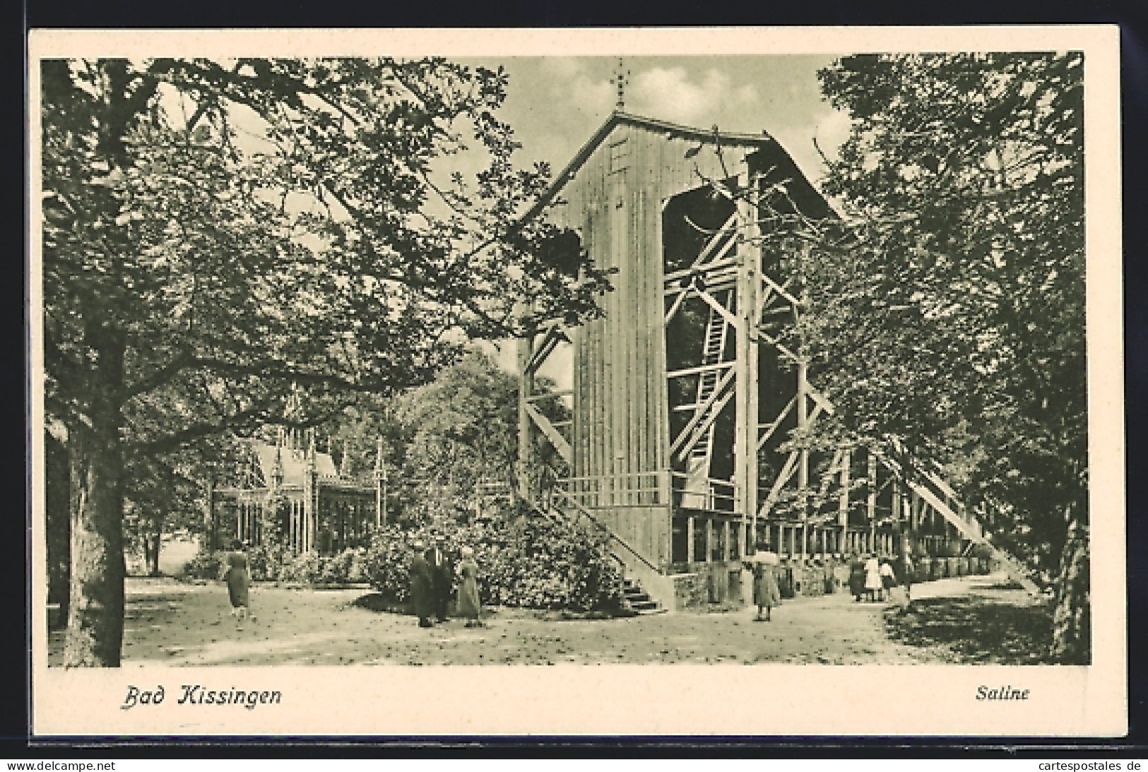 AK Bad Kissingen, Saline Mit Gästen  - Bad Kissingen