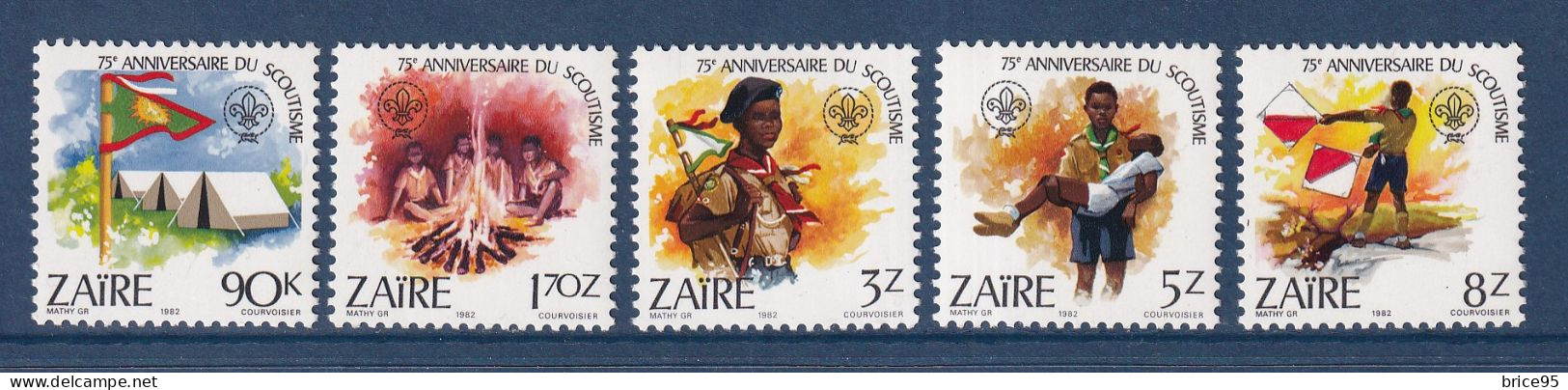 Zaïre - YT N° 1105 à 1109 ** - Neuf Sans Charnière - 1982 - Ungebraucht