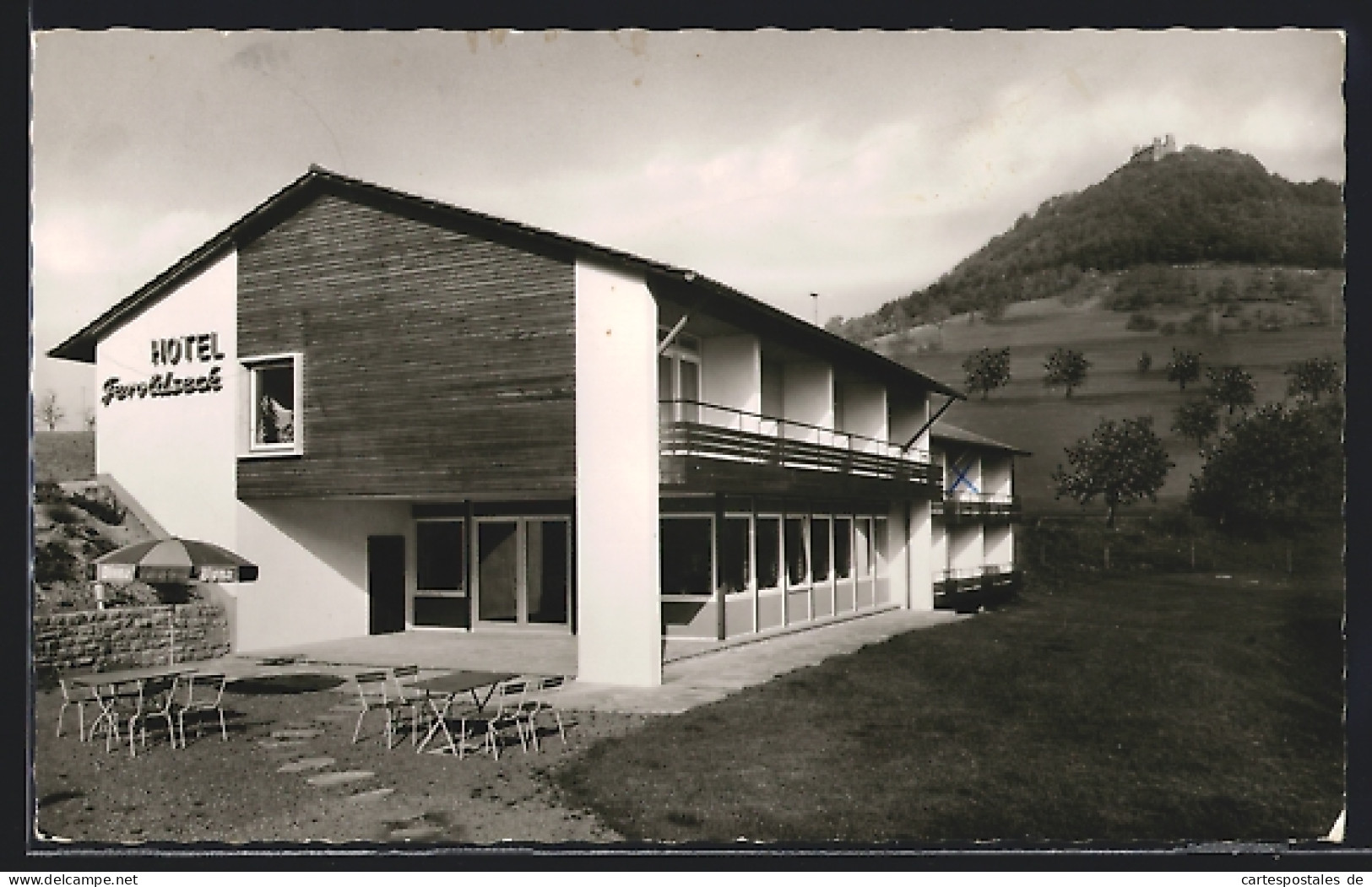 AK Schönberg-Geroldseck /Baden, Pass-Höhen-Hotel, Bes. Willi Wussler  - Baden-Baden