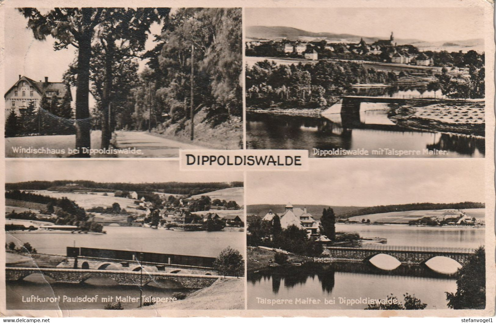 Dippoldiswalde   Gel. 1937  Mehrbildkarte - Dippoldiswalde