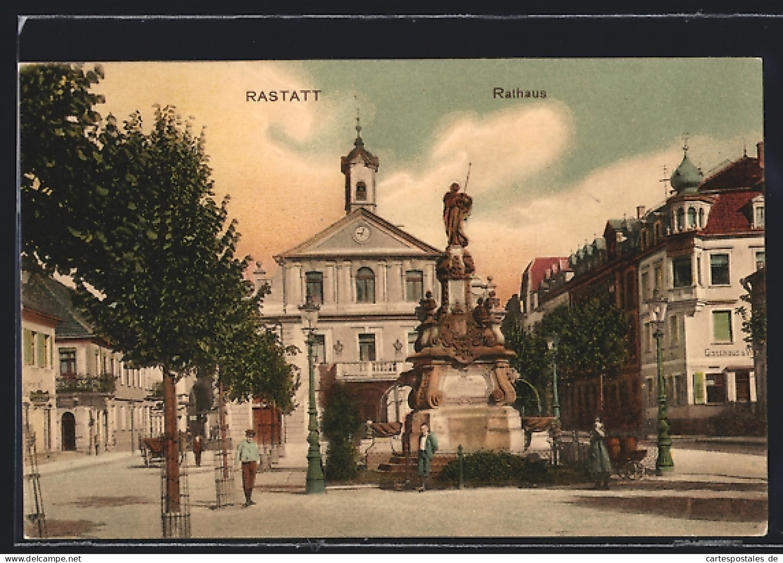 AK Rastatt, Brunnen Vor Dem Rathaus  - Rastatt