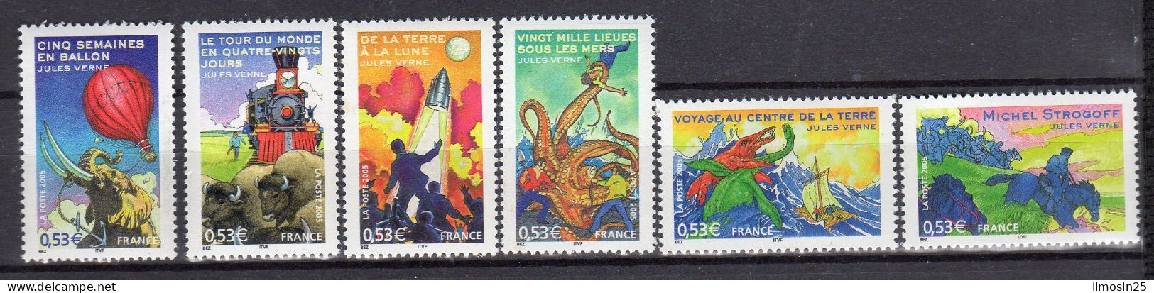 PERSONNAGES CELEBRES - Romans De Jules Verne - 2005 - Unused Stamps