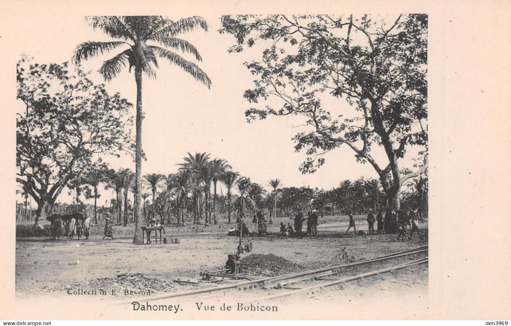 Afrique - Dahomey - Vue De BOHICON - Voie Ferrée Chemin De Fer, Palmier - Dahomey