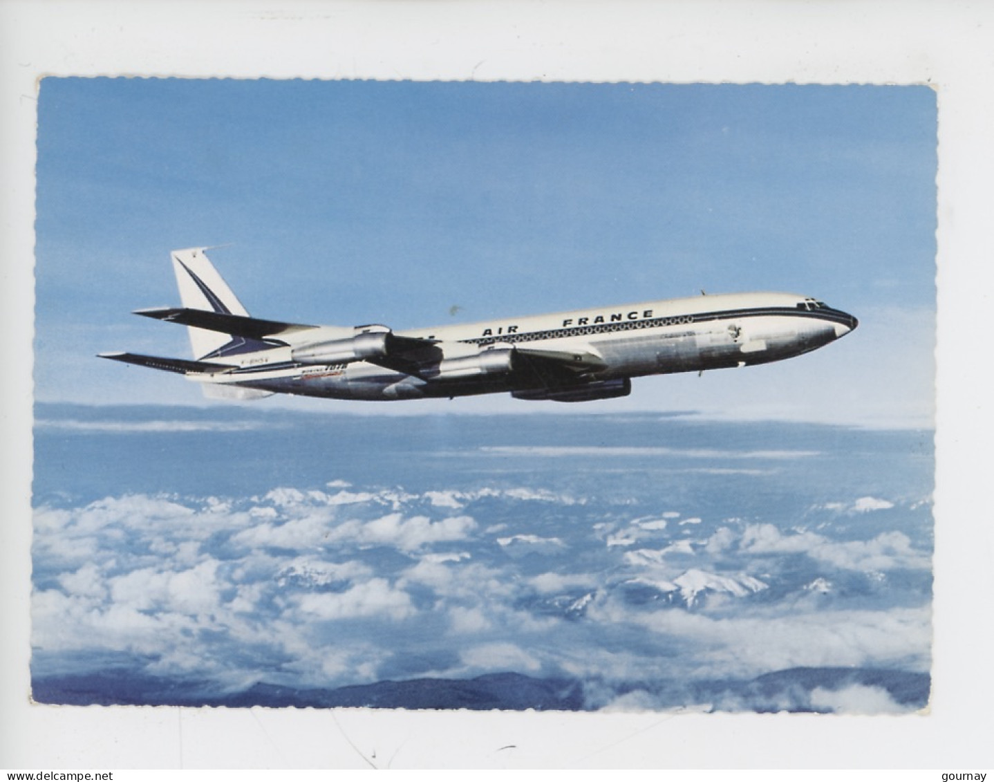 Air-France Boeing 707 B Intercontinental T W A Long Courrier Quadriréacteur - Airplanes Co Seattle (cp Vierge) - 1946-....: Era Moderna