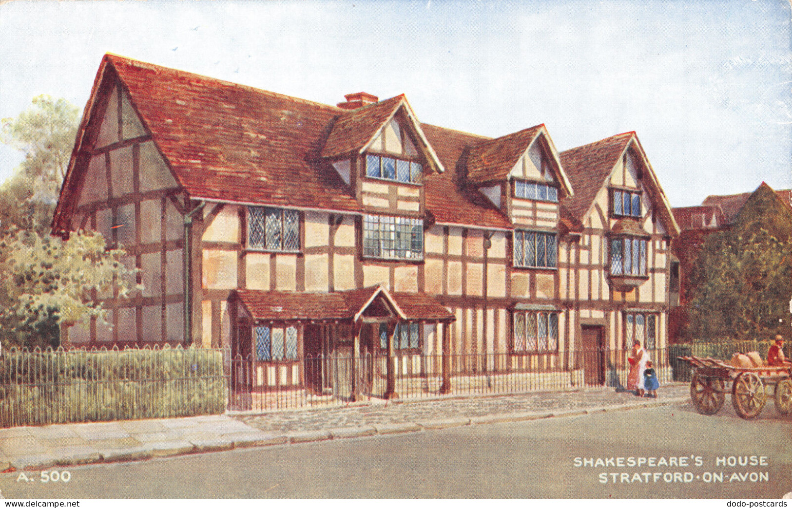 R332893 A. 500. Shakespeares House. Stratford On Avon. Art Colour. Brian Gerald. - Wereld