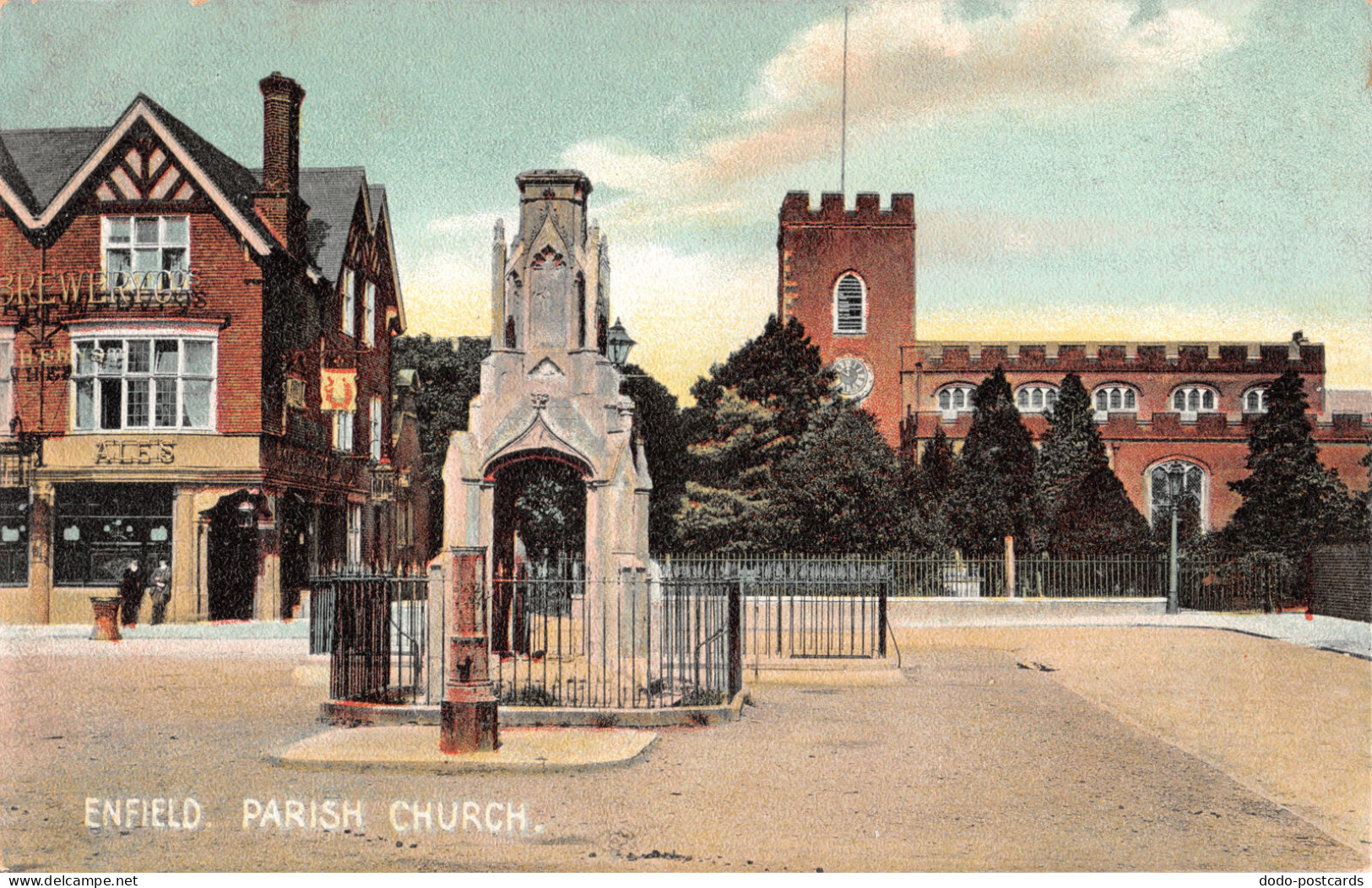 R334050 Enfield. Parish Church. Misch. Camera Graphs. Series No. 600. 2 - Wereld